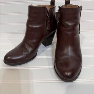 Franco Sarto Women’s Leather Brown Booties Sz 7.5M